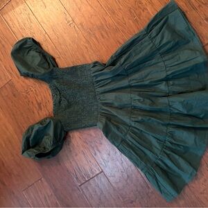 Altar'd State Forest Green Textured Dress XS